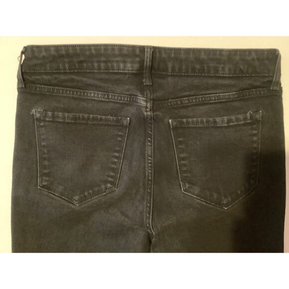 Old Navy Rockstar Super Skinny Mid Rise Black Jeans Size 8 Tall Gently Worn - Picture 8 of 8
